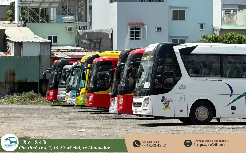 Xe 24h cung cấp đa dạng các loại xe từ 4 chỗ đến 45 chỗ
