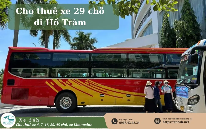Thuê xe 29 chỗ đi Hồ Tràm