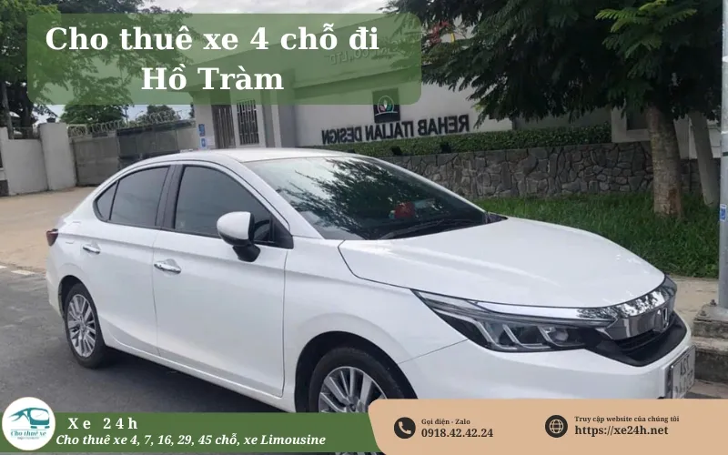 Thuê xe 4 chỗ đi Hồ Tràm