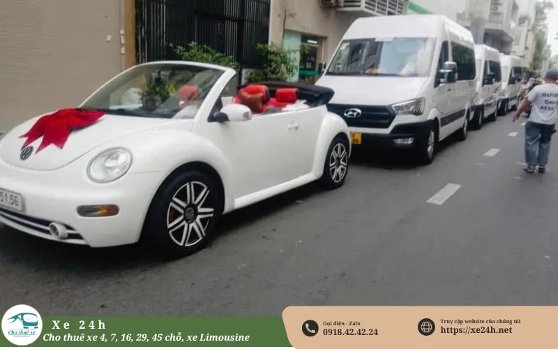 Cho thuê xe 16 chỗ đám cưới giá rẻ