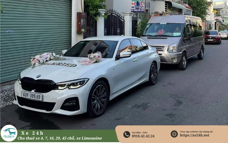 Thủ tục thuê xe 16 chỗ đám cưới nhanh chóng