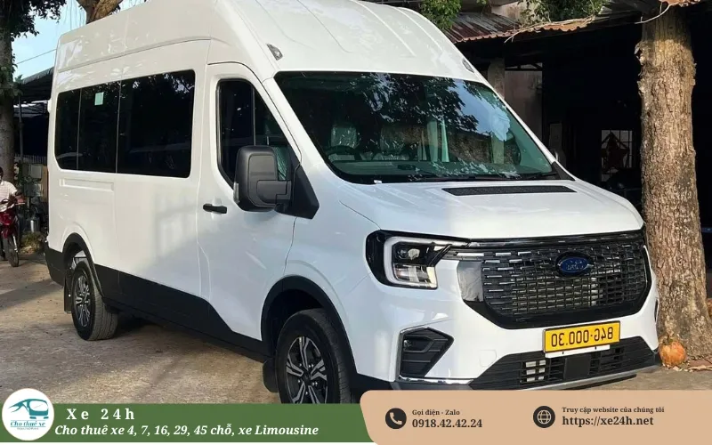 Thuê xe 16 chỗ đám cưới Ford Transit 2024 thế hệ
