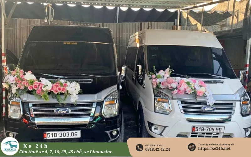 Thuê xe 16 chỗ đám cưới TPHCM