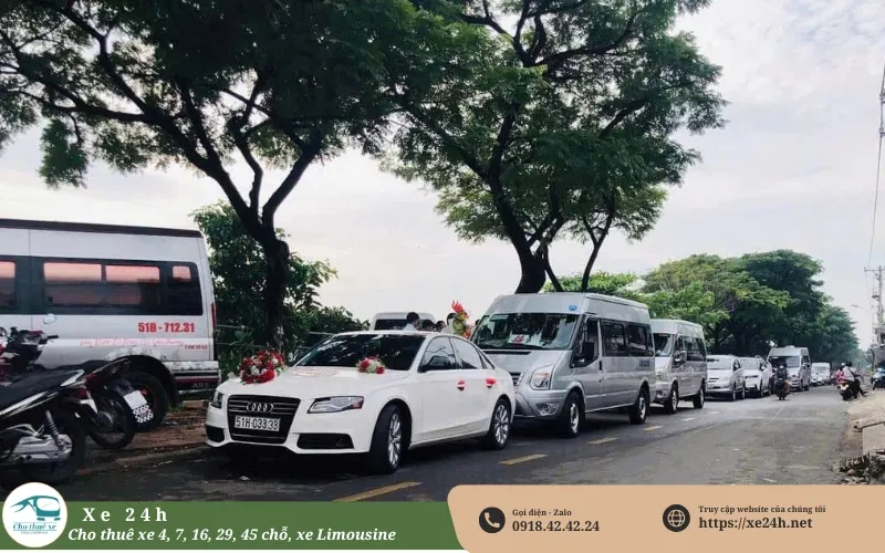 Thuê xe 16 chỗ đám cưới tại Sài Gòn