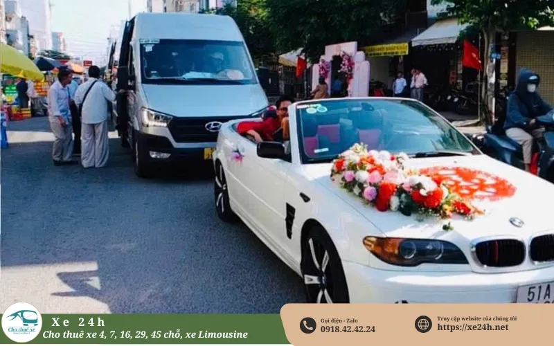 Thuê xe 16 chỗ đám cưới tại TPHCM