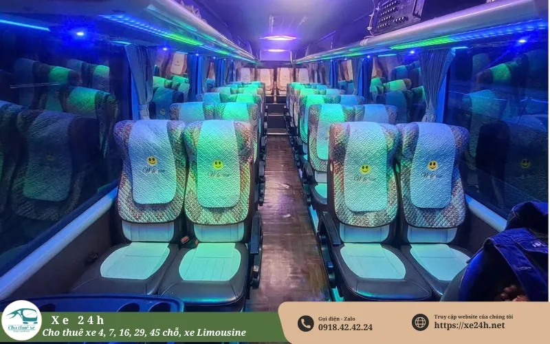 Hình ảnh bên trong xe 29 chỗ Thaco TB85