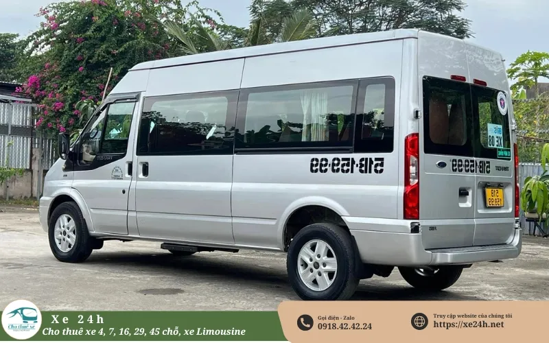 Thuê xe 16 chỗ Bình Dương đi Hậu Giang