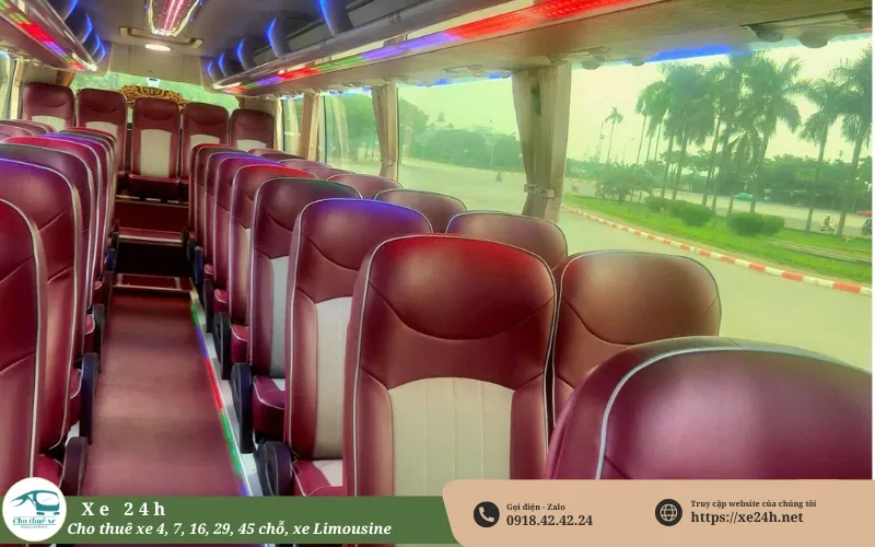 Thuê xe 45 chỗ Bình Dương đi Hậu Giang